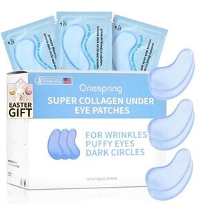 Onespring Under Eye Patches (30
Pairs) Puffy Eyes,Dark Circles,Eye Bag,Wrinkles